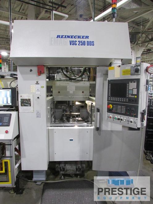 EMAG Reinecker VSC-250-DDS, 10.23" Swing, 12-Sta. Turret, Grinding Spindle, Parts Loader, Siemens CNC, #32337