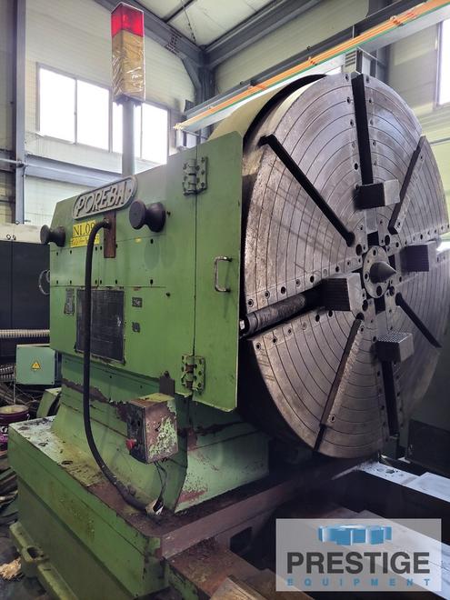Poreba TCF 200/5M, 78" x 196", 30 Ton Wt. Cap., 4.13" Spdl Bore,.5-152 RPM Fanuc O-T CNC, 74 HP, #32459