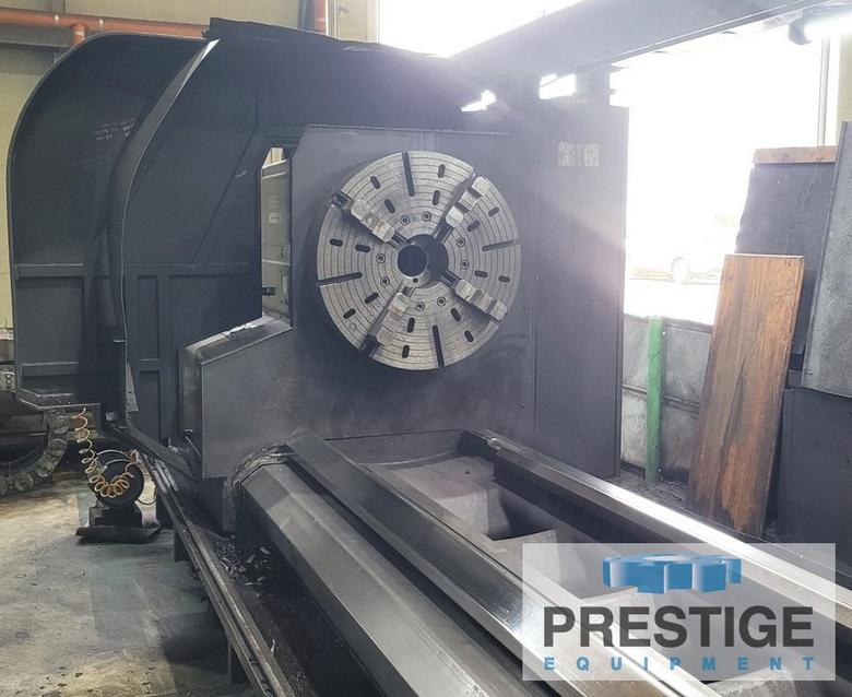 Hwacheon Mega, 51" Swing, 393" C.C, 630 RPM, 10" Spindle Bore, Siemens 828D CNC, 2011, #43367