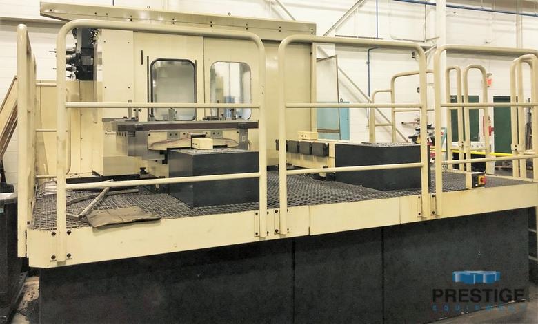4.33" Toshiba BTD-200QF, X-39", Y-39", 40 ATC, (2) Pallets, Thru Spindle Coolant, Chip Conveyor, Tosnuc 888 CNC #31015