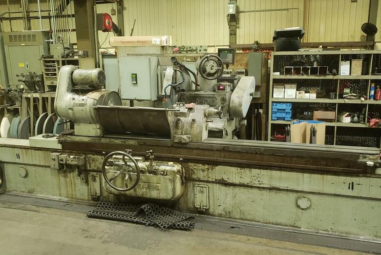 Landis Crankshaft Grinder, 22" Swing Over Table, 88" Between Crank Fixtures, 36" x 1.5" x 12" Wheel, 7.5 HP, #30592