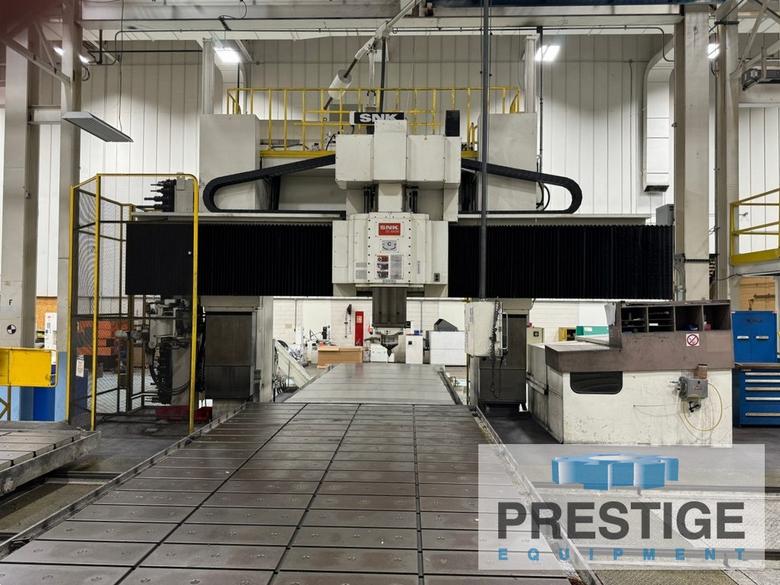 SNK DC-6ASM 60 ATC, AAC, 5-Face, X-285", Y-138", (2) 118" x 275" Tables, 4000 RPM, Right Angle Head, Fanuc 30i-A, #43480
