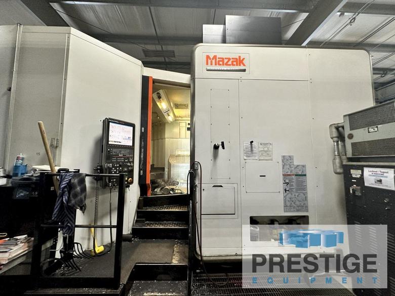 Mazak e1550V10/2 5-Axis, X-74",Y-61", Z-53", Head Tilt, 2 APC, 80 ATC, Matrix-2 CNC, 2010, #43121