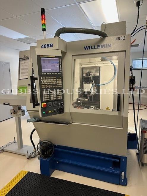 M0185 Willemin-Macodel 408B 6 Axis Vertical Machining Center, 2014-Like New, Super Low Hours, Only Ran Plastics