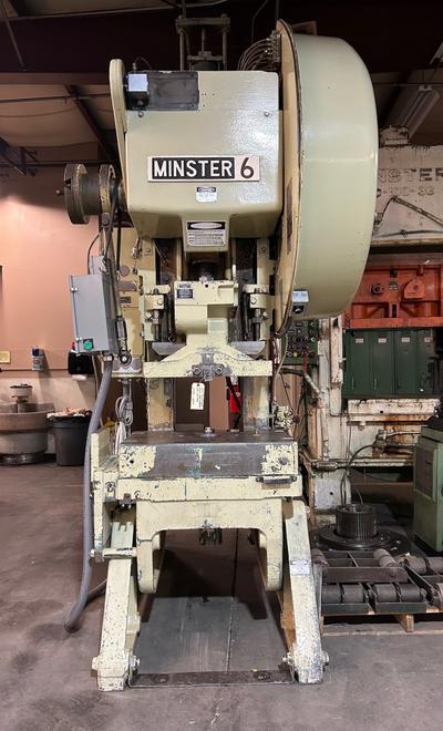 60 Ton Minster OBI Press, Model #6, S/N 6-SS-24783, 4" Stroke, 110-220 SPM, 2.75" Slide Adj, 16" SH, STK# 1504