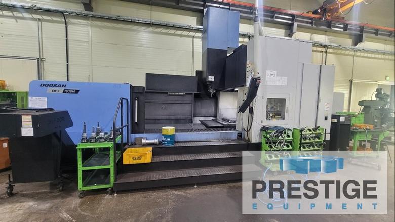 Doosan BM-1530M Bridge Type VMC, X-118", Y-59", 67" B/C, Fanuc 31iB, 40 ATC, 12,000 RPM, 2017, #43318