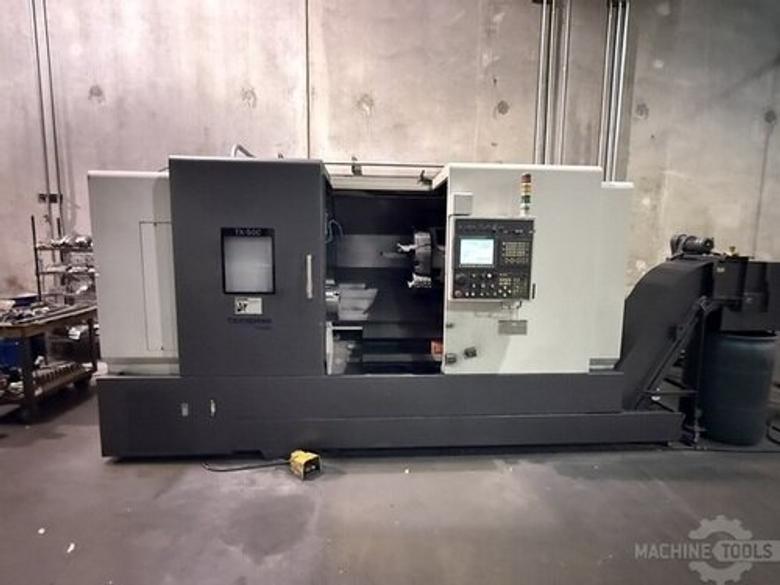 Takisawa TX-50C CNC Lathe, Takisawa Turn-i Fanuc control, 12” chuck, 5” spdl bore, 21.7” max turn diam x 27.6 max turn length, 5” hole thru spdl, 35 HP, 2000 RPM, prgm tlsk, CC, 2014