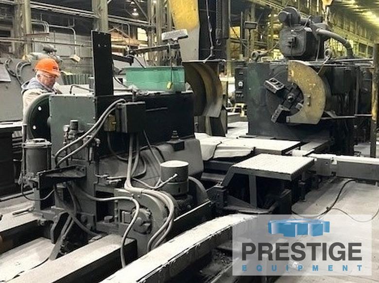 R D & D 50" x 200" Heavy Duty CNC Roll Lathe, 200 HP, 75 Ton Wt Capacity, 225 RPM, Rebuilt 2009, Siemens 840D #43885