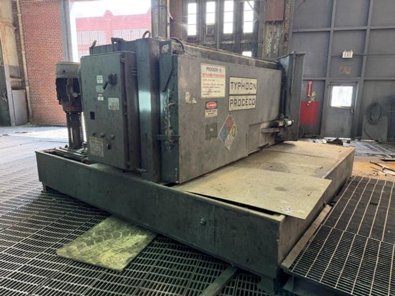 96" TABLE x 30" HIGH PROCECO MODEL #96-30-S ROTARY TABLE PARTS WASHER: YOBRO #26026