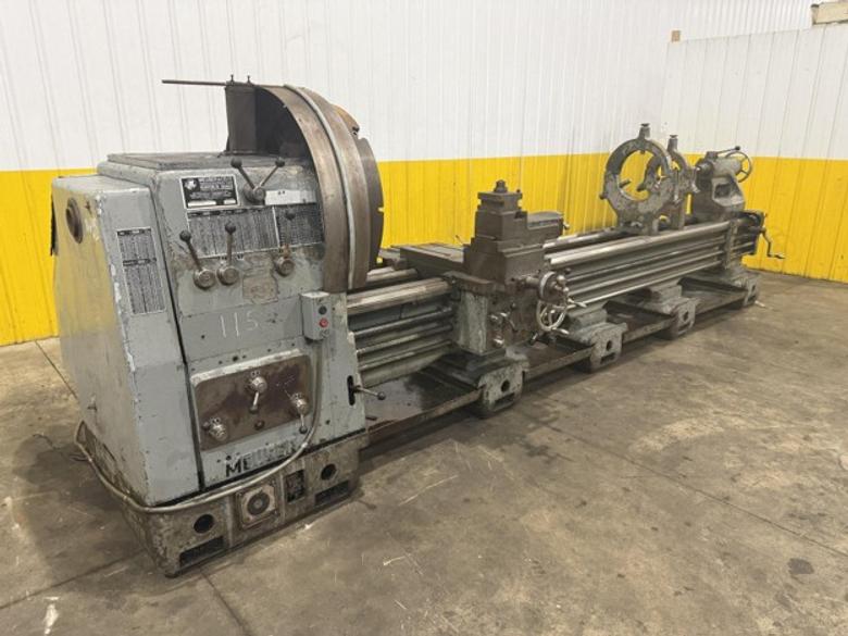 32"/46" X 144" MEUSER GAP BED ENGINE LATHE 3-1/8" HOLE: YOBRO #25908