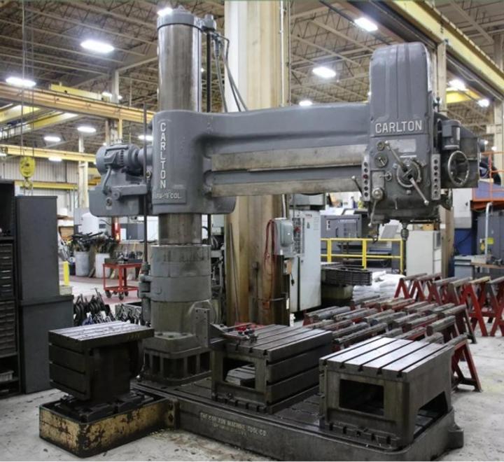 8' X 19" CARLTON MODEL #4A RADIAL ARM DRILL: YOBRO #25902