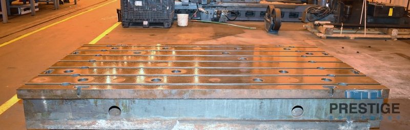 69" x 118" T-Slotted Floor Plates, 14" Thick, Cast Iron, (4) Available, Matched, #30291