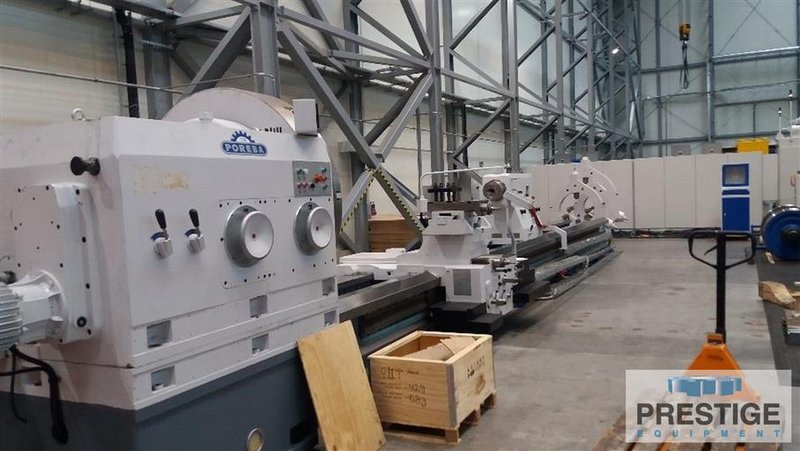 Poreba TCG-160 x 10M, 63" Swing, 393" Centers, Inch/Metric Threading, 100 HP, 63" 4-Jaw Chuck, Refurbished 2015, #32445