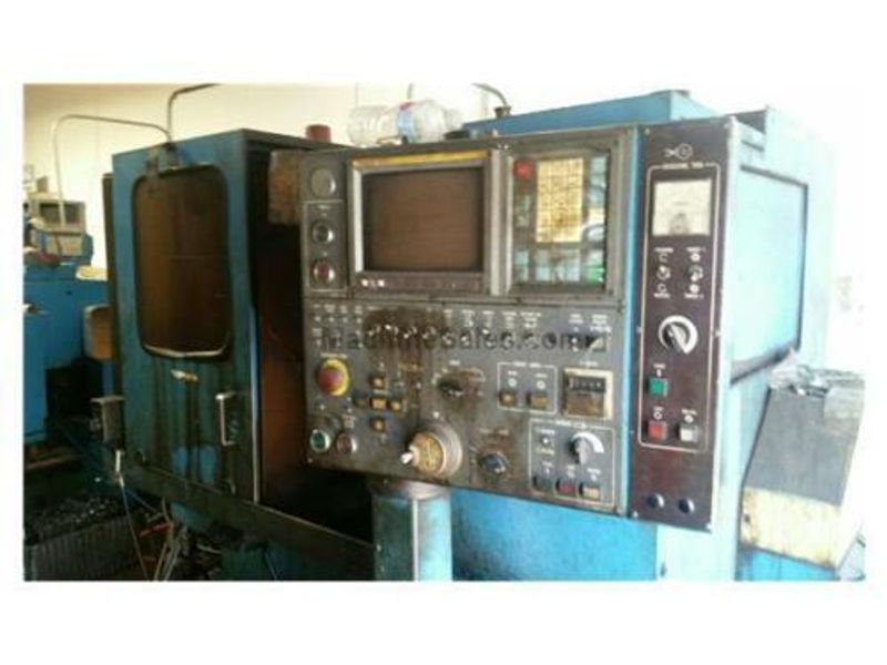 TWIN TURRETS, FANUC OT CONTROL, 16 HP, UNDER POWER & RUNNING