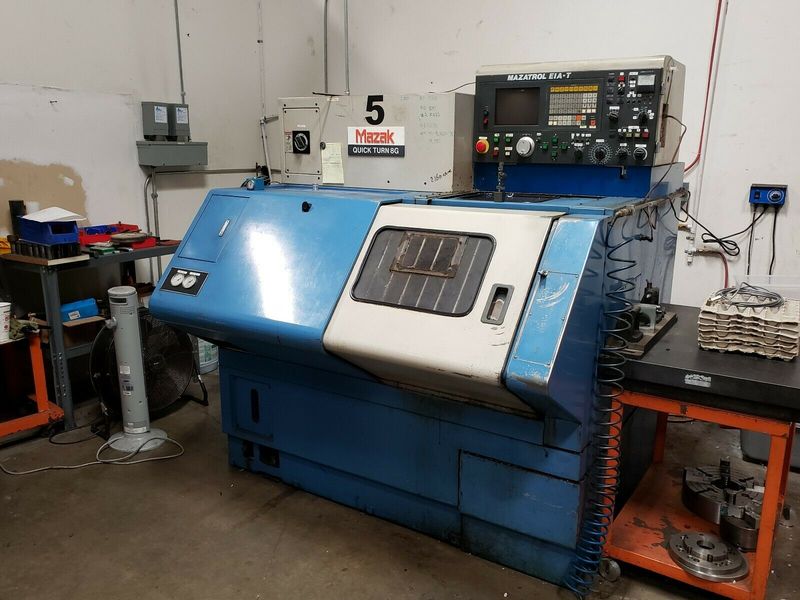 Mazak CNC Lathe Quick Turn 8G Gang Tooled QT8-G