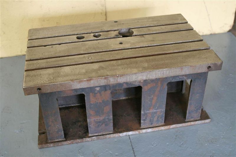 42' X 26' X 18' STEEL FABRICATED BOX DRILL TABLE:  STOCK #19987