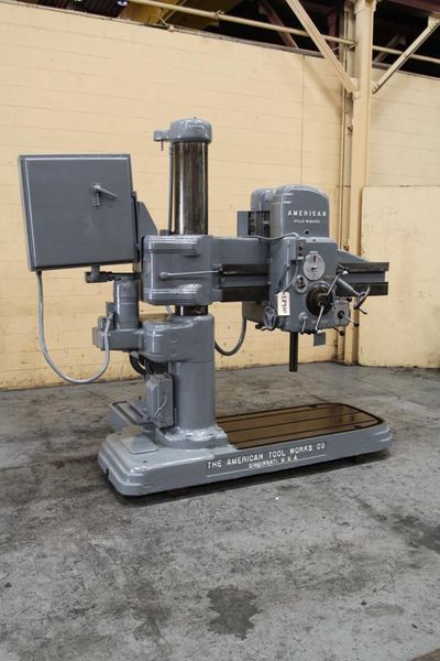 4' X 9' AMERICAN RADIAL DRILL: STOCK 58900