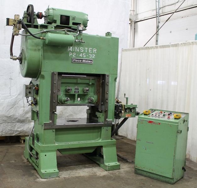 45 TON MINSTER MODEL #P2-45-32 HIGH SPEED PRESS: STOCK #61606