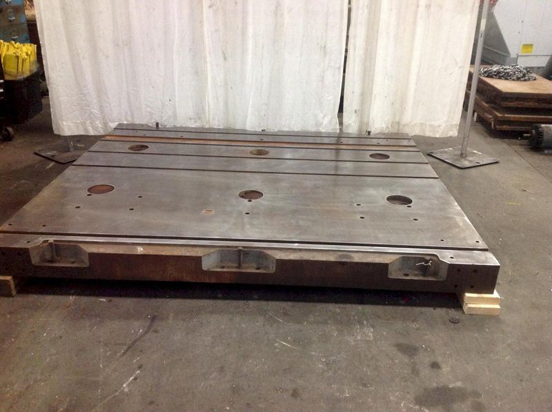 74' X 84' X 5' T SLOTTED TABLE: STOCK #65296