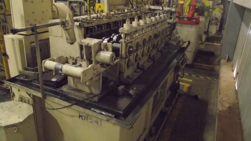 8 STAND X 1' CONTOUR MODEL 100-8-6 ROLLFORMER & CUTOFF PRESS: #66536