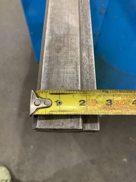 110' X 1/4' OPENING FEMALE BOTTOM PRESS BRAKE DIE: STOCK #71904