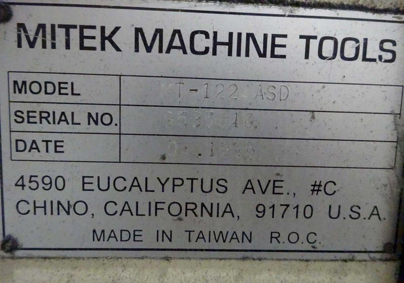 12' X 24' MITEK HORIZONTAL SURFACE GRINDER: STOCK #73154