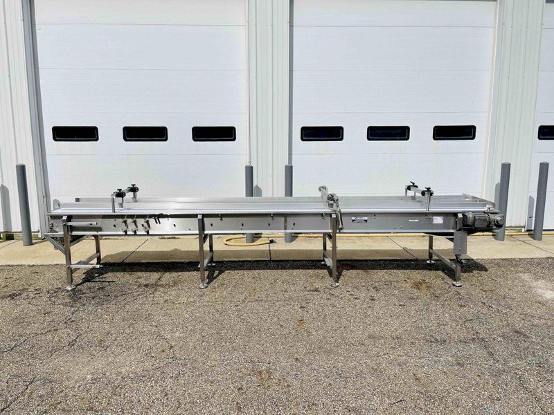 KleenLine 14.5ft Dual Belt Stainless Steel Flat Conveyor