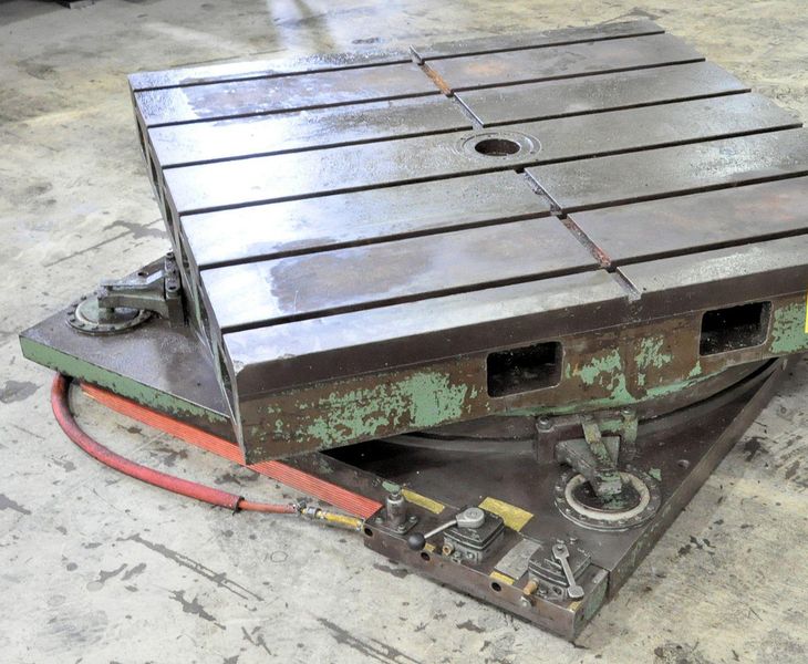 60' X 60' T SLOTTED AIR LIFT ROTARY TABLE: STOCK #73483