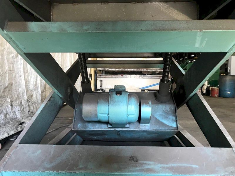 120 "X 48" ELECTRIC SCREW TYPE  SCISSORS LIFT TABLE: STOCK #73073