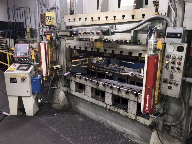 300 TON MINSTER E2-300 STRAIGHT SIDE DOUBLE CRANK PRESS: STOCK #71992