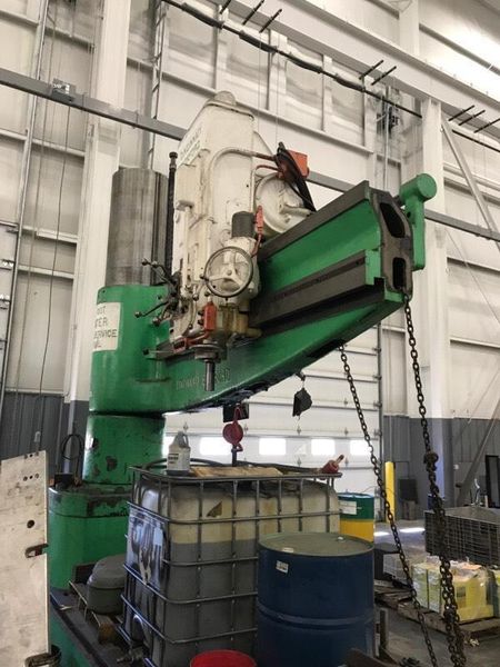 10' X 36' CINCINNATI BICKFORD RADIAL DRILL: STOCK #69207