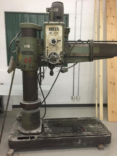 4' X 13' OOYA MODEL #RE-1225 RADIAL DRILL: STOCK #64377