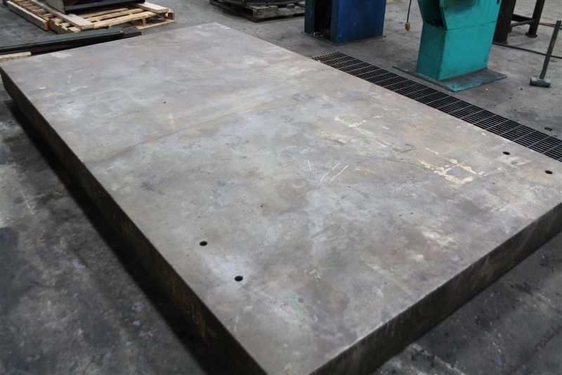 6' X 11' X 8" HIGH CAST IRON SURFACE PLATE: STOCK #58484