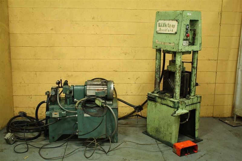 50 TON WHITNEY HYDRAULIC ANGLE SHEAR: STOCK #56443