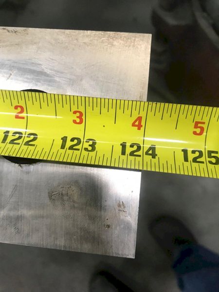 10' X 3 3/4 X 7/8' 4-SIDED CINCINNATI SHEAR BLADES:  STOCK #54428