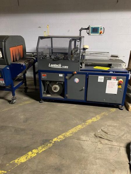 Lantech SW-1000 Intermittent Motion Belt Feed Side Seal Wrapper w/ Lantech ST-900 Heat Tunnel