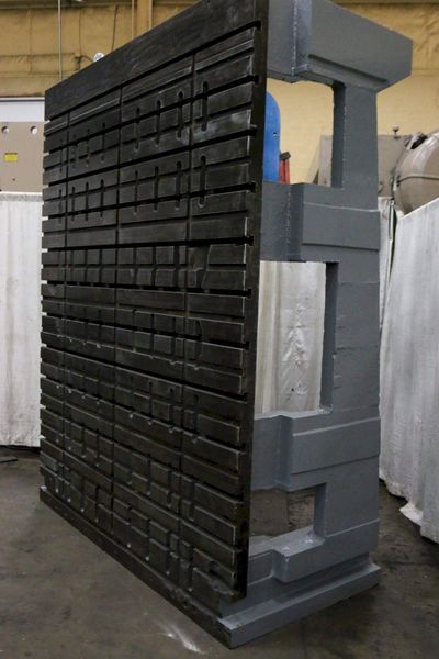 90' WIDE x 120' HIGH T-SLOTTED ANGLE PLATE: STOCK #69283