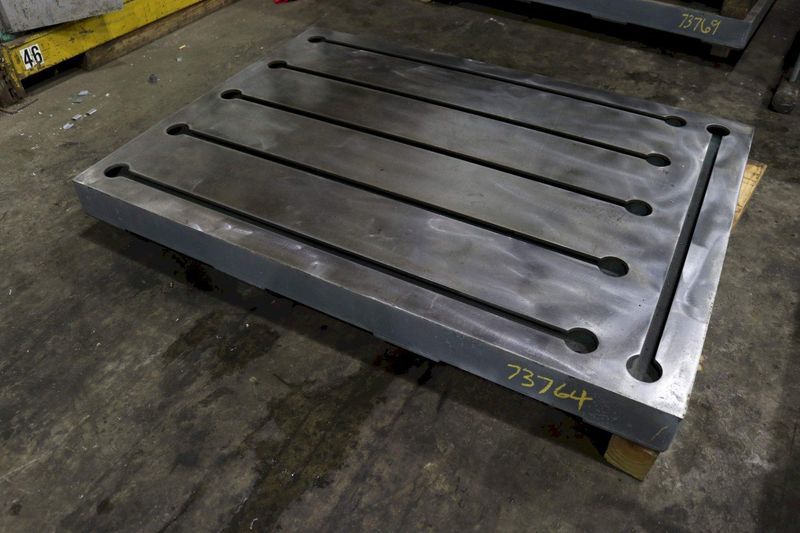 43-1/2" X 59" X 4" T SLOTTED STEEL LAYOUT PLATE: STOCK #73768