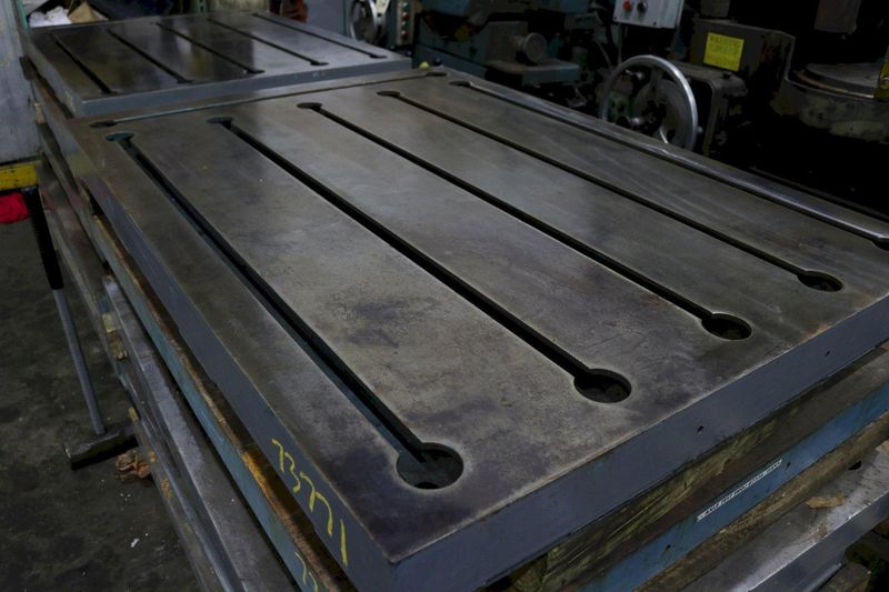 43-1/2" X 59" X 4" T SLOTTED STEEL LAYOUT PLATE: STOCK #73771