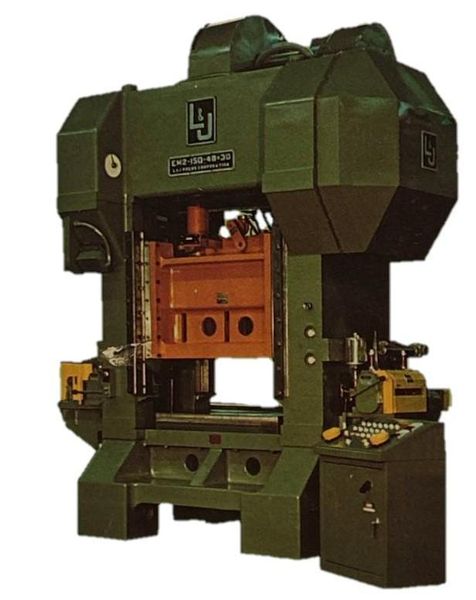 150 TON L&J MODEL #EM12-150-48-30 STRAIGHT SIDE PRESS: STOCK #19263