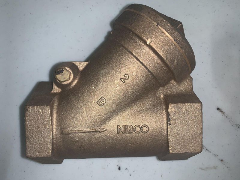 NIBCO NL2QA08 T-221-A WYE STRAINER WITH #20 MESH STAINLESS STEEL WIRE SCREEN, 3/4 IN, THREAD CON
