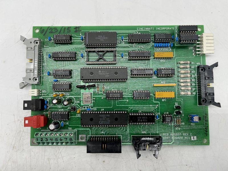 PCB 826827 REV C CINCINNATI INC ASSY 826828 REV E STOCK #15834