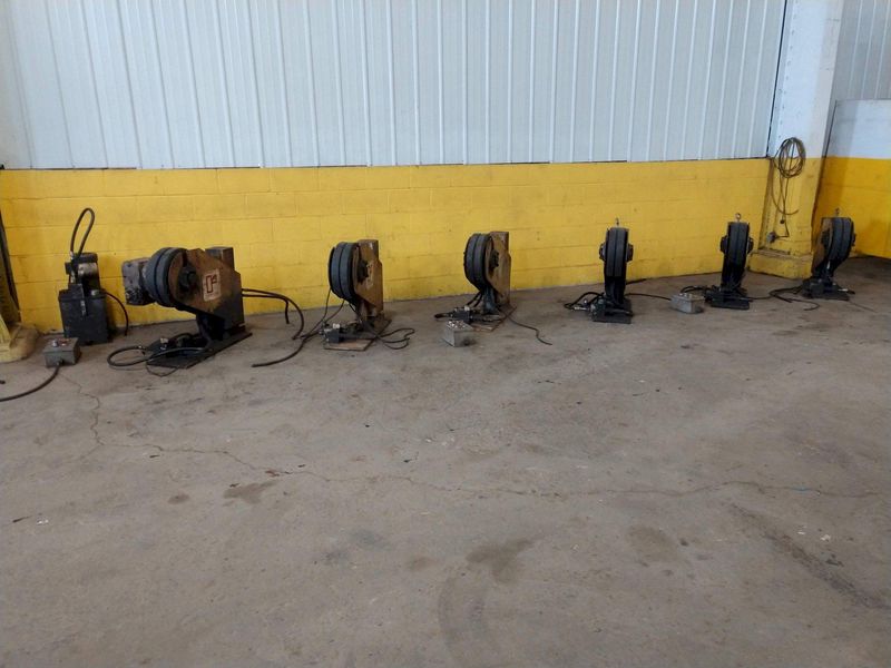 (6) 2.5 TON RANSOME MODEL #AAIRR TURNING ROLLS: STOCK 14800