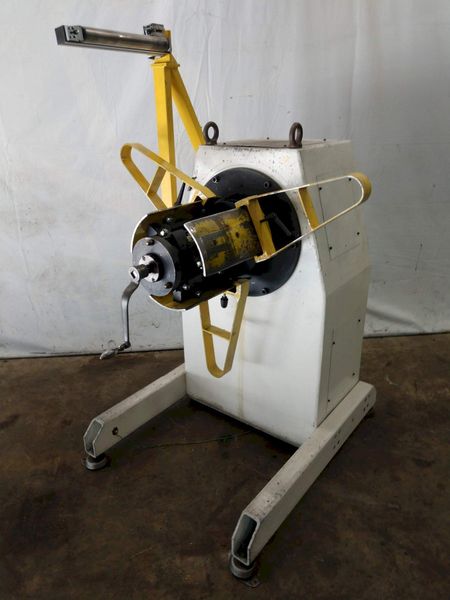 1,100 LB X 16" GSW MODEL #MHM0.5/1250SO SERVO MOTORIZED COIL REEL UNCOILER, NEW 1996: STOCK 1298