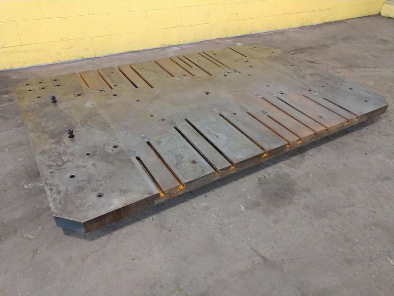96" X 60" T-SLOTTED BOLSTER PLATE / LAYOUT SURFACE PLATE: STOCK #12681