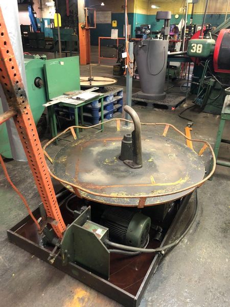 48" ELECTRIC HORIZONTAL PALLET TYPE UNCOILER TABLE: STOCK #10477