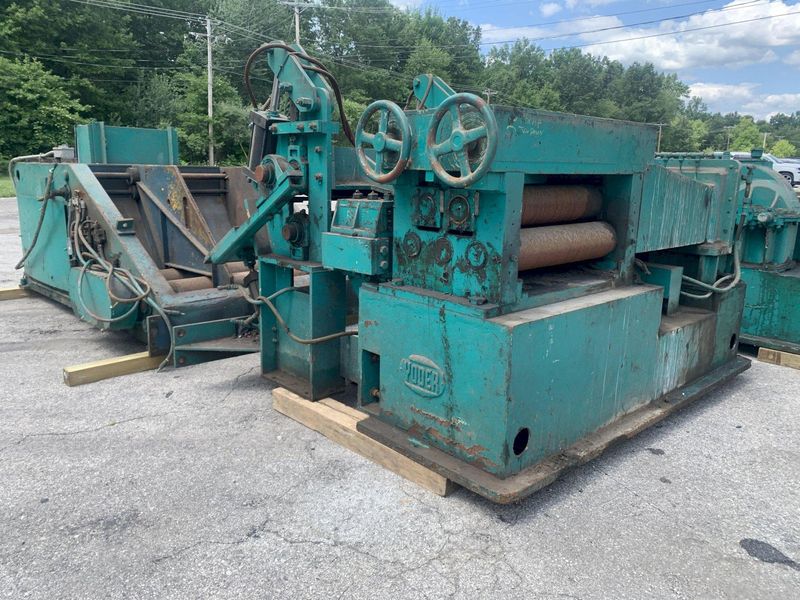 20,000 LB X 30" X .500" YODER COIL CRADLE & STRAIGHTENER FEED LINE: STOCK #13050