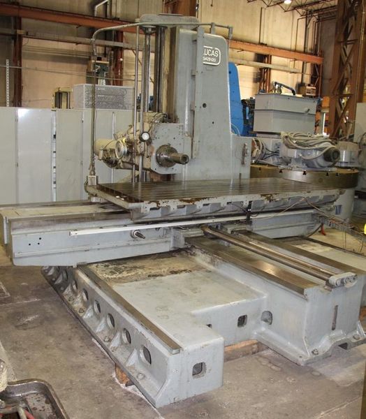 5" LUCAS MODEL 542B120 HORIZONTAL TABLE TYPE BORING MILL: STOCK # 62644