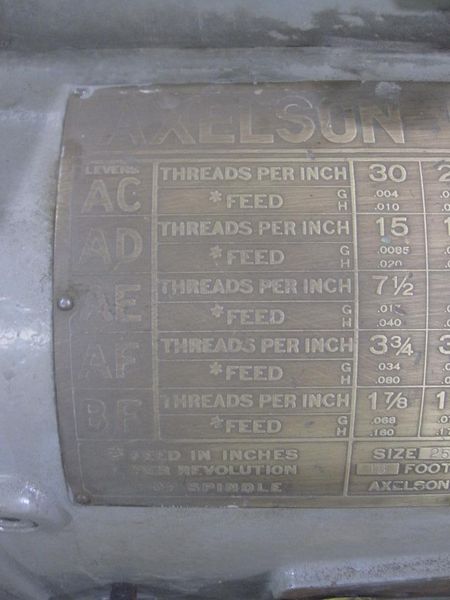 28" X 144" AXELSON ENGINE LATHE: STOCK #57768