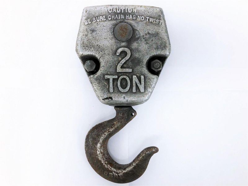2 TON CROSBY CHAIN HOIST HOOK : STOCK #13928